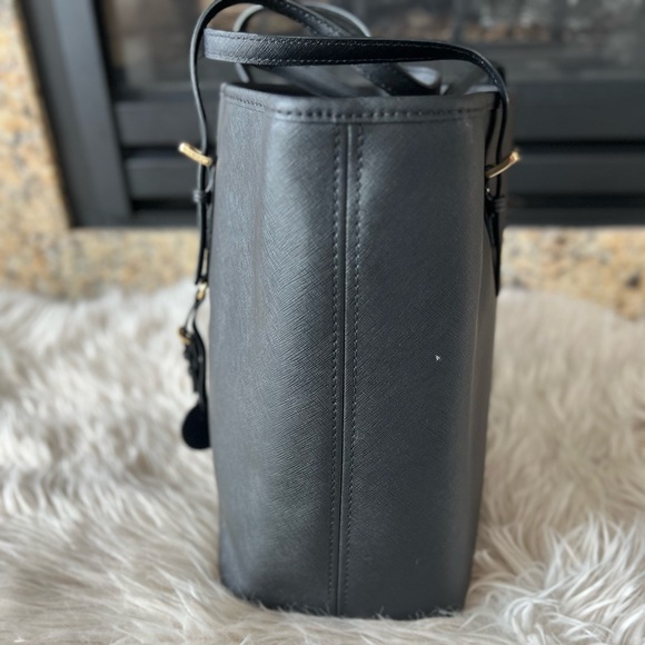 MICHAEL Michael Kors Saffiano Leather Tote - Black - Picture 3 of 8